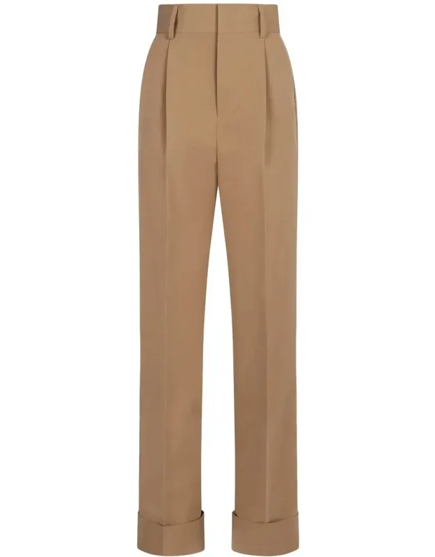 High-waist Wide-leg Trousers