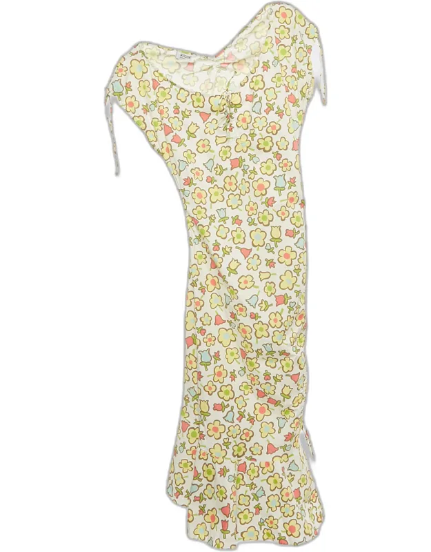 Multicolor Floral Print Cotton Dress