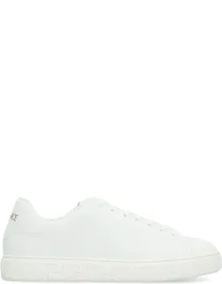 Greca Low-top Sneakers Faux Leather, Round Toeline