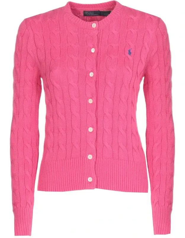 Cardigan With Crew Neck And Long Sleeves