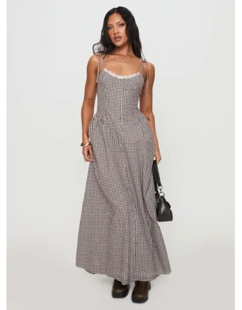 Dalanie Tie Strap Maxi Dress