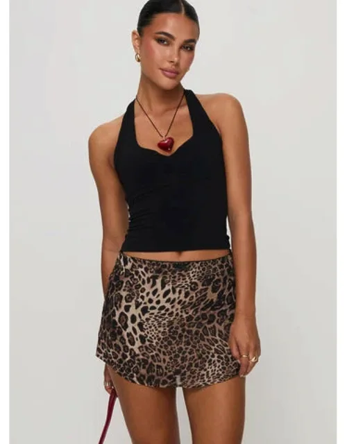 Leopard Mini Skirt