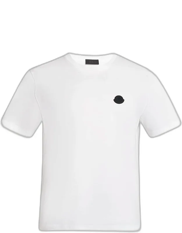Logo Patch Cotton Crewneck T-shirt