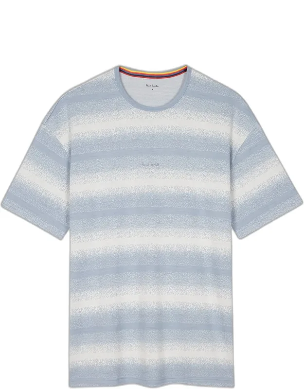 Gradient Stripe Crewneck T-shirt
