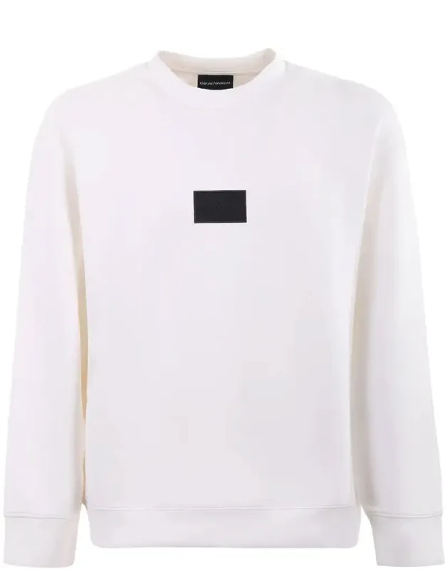 Sweatshirt With Contrasting Embroidered Front Logo
