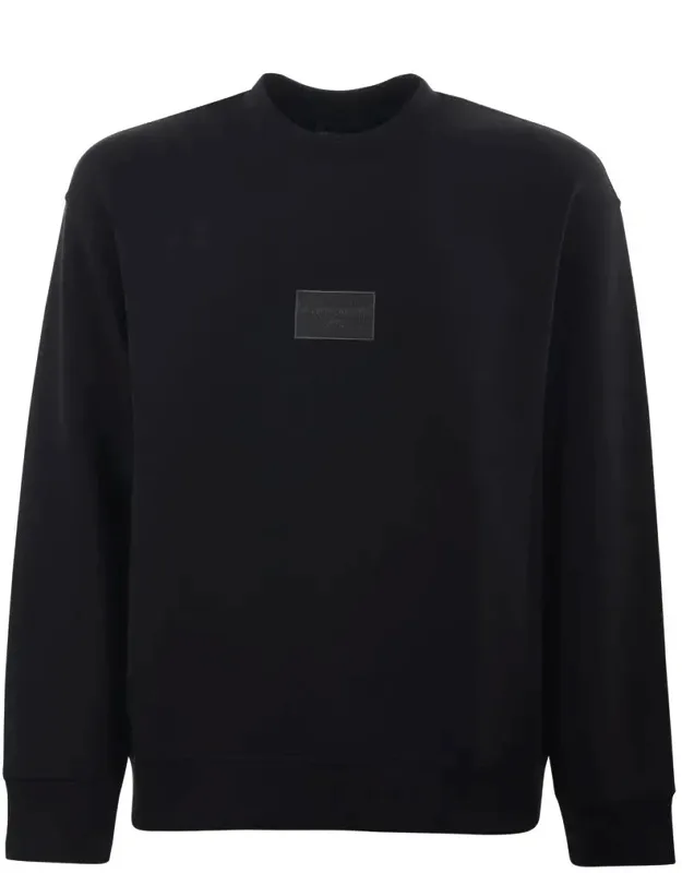 Sweatshirt With Contrasting Embroidered Front Logo