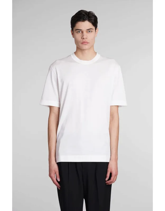 T-shirt With Round Neck And Short Sleeves