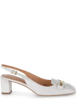 Flat Shoes Round Toe Geometric Heel