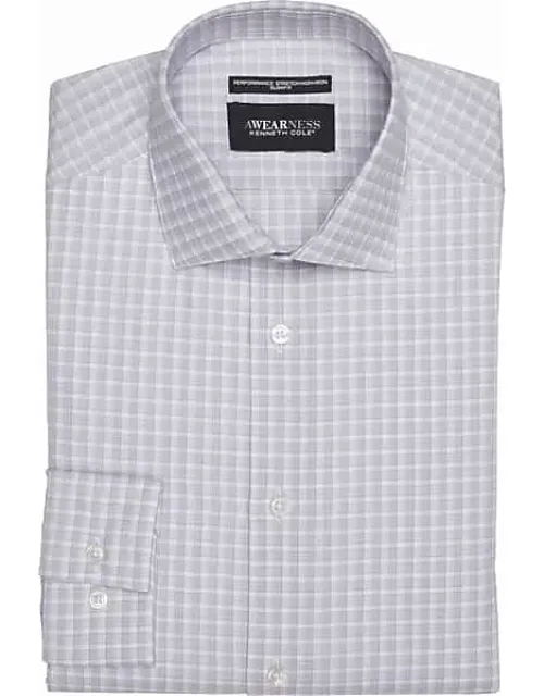 Big & Tall Slim Fit Ultra Performance Stretch Tonal Check Dress Shirt