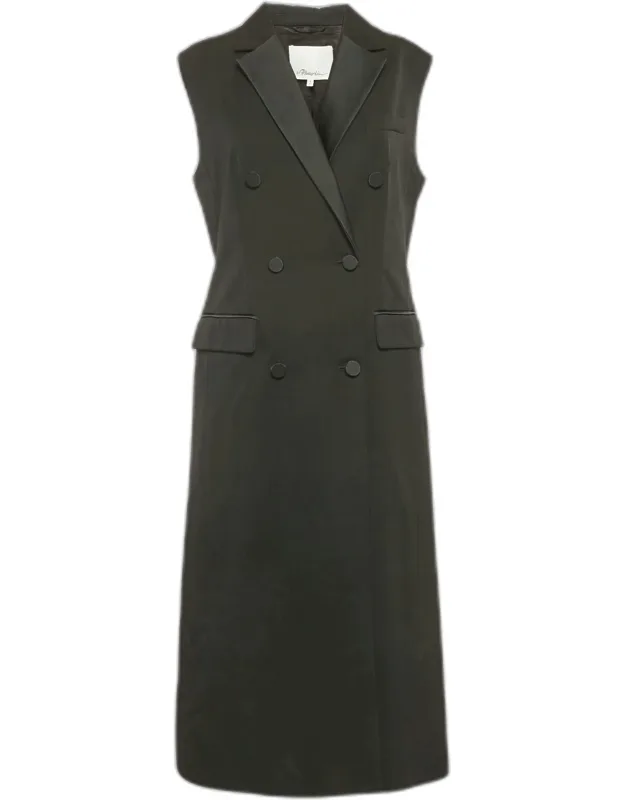 Wool Sleeveless Double Breasted Coat