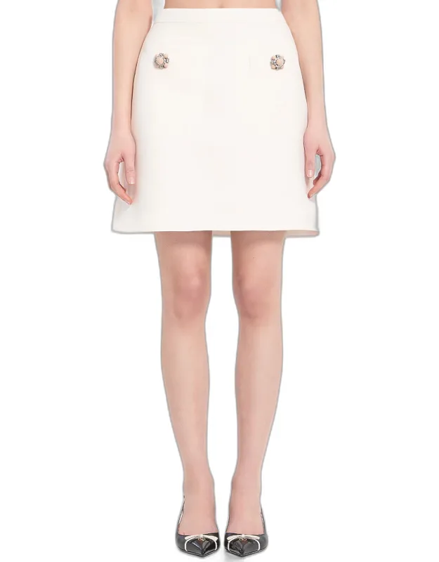 Crepe Couture Mini Skirt