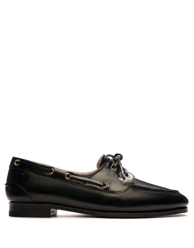 Flat Shoes With Drawstring Fastening And Front Lace-up Fastening