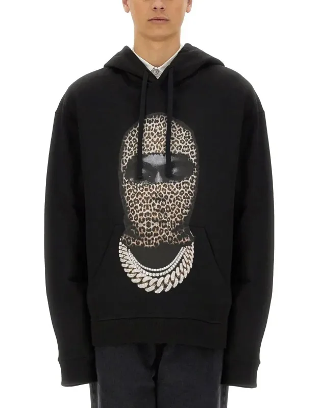 Leopard Mask Print Sweatshirt