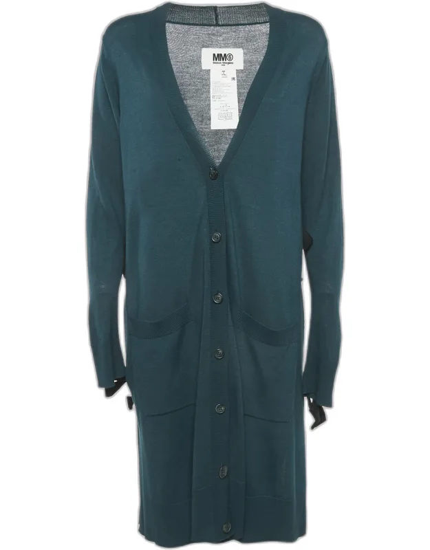 Button Front Tie-up Detail Cardigan