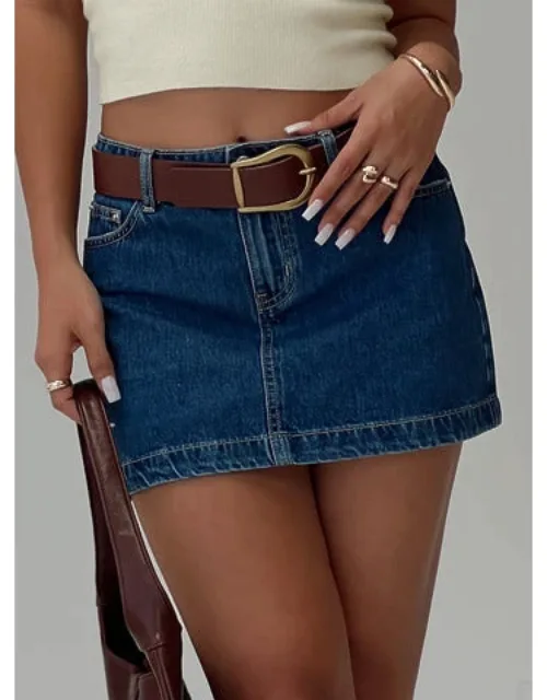 Denim Mini Skirt
