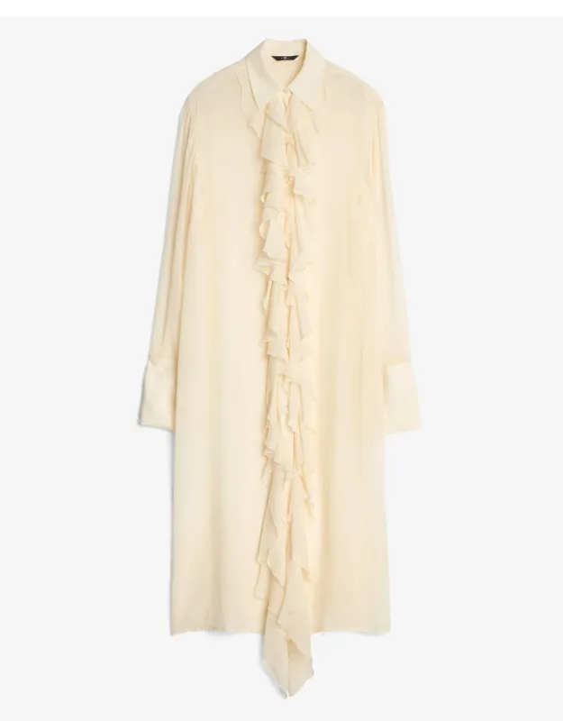 Silk Ruffle Dress
