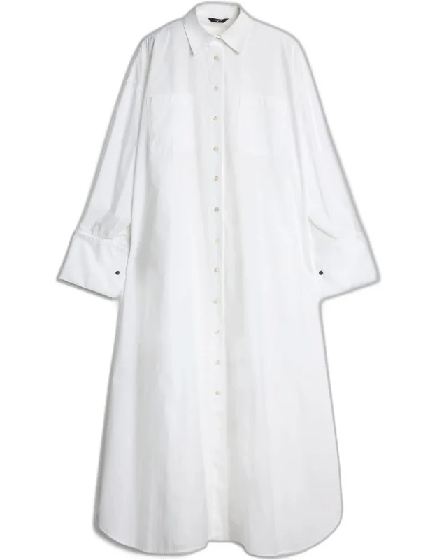 Poplin Maxi Shirtdress
