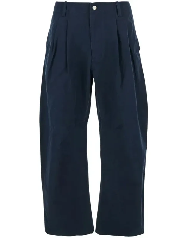 Pants With Pences And Belt Loops In Cotton