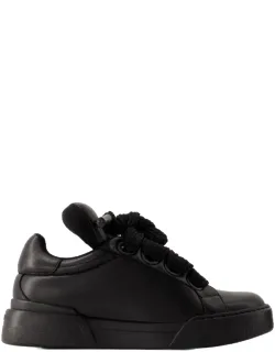 Portofino Sneakers - Smooth Calfskin, Rubber Sole