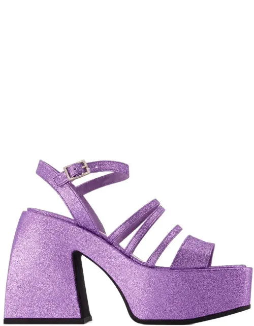 Bulla Chibi Sandals With 11 Cm Heel And Leather Material
