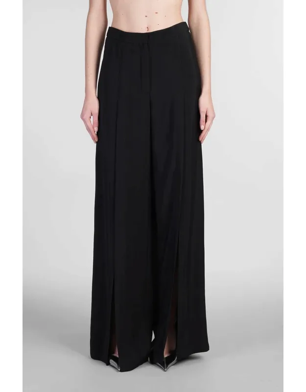 Pants With Clip Closure And Front Splits