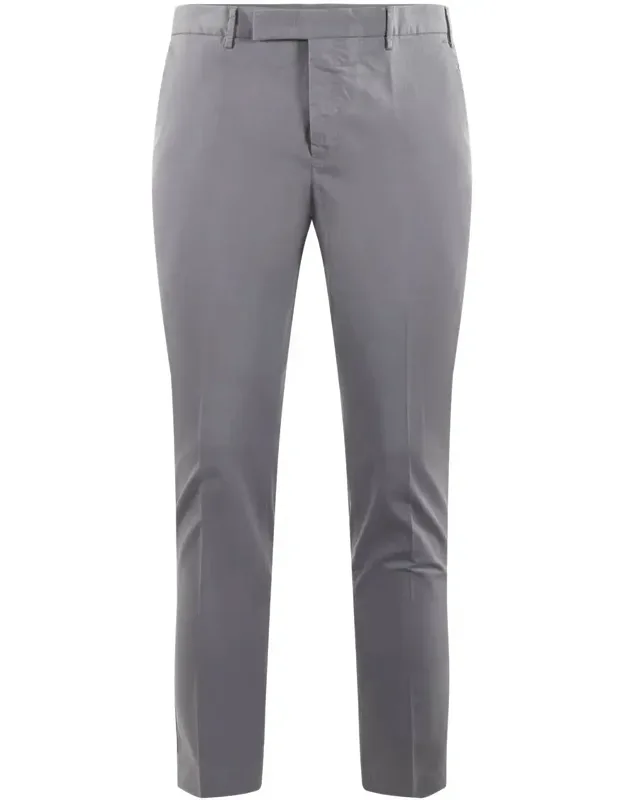 Trousers In Stretch Cotton, Slim Fit
