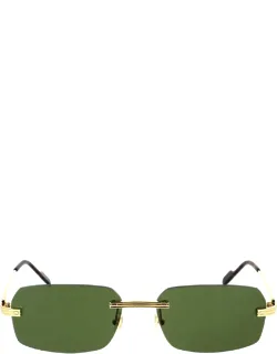 Sunglasses Gold Green