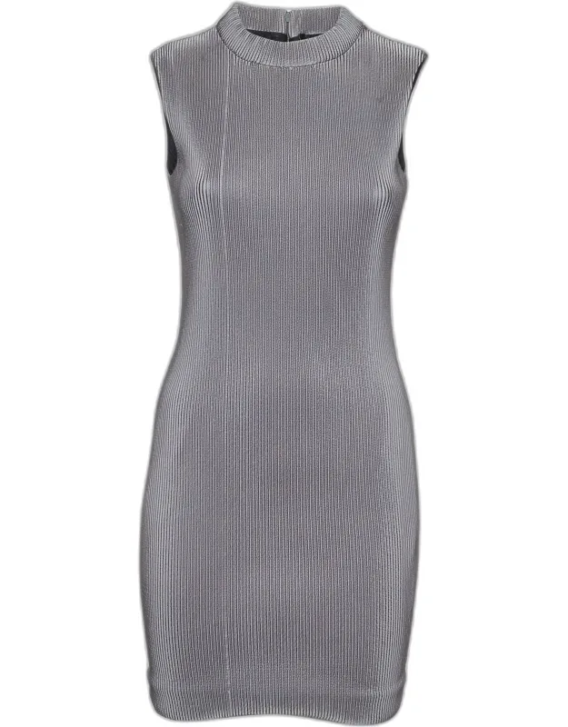 Textured Jersey Mini Dress