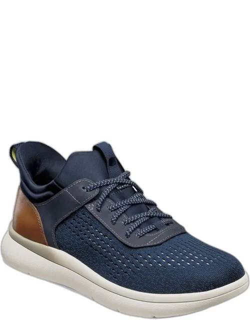 Knit Elastic Lace Sneakers