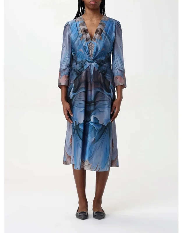 Dress Color Gnawed Blue