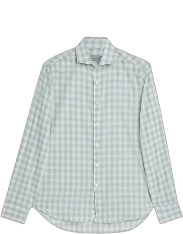 Cotton Ombre Check Sport Shirt