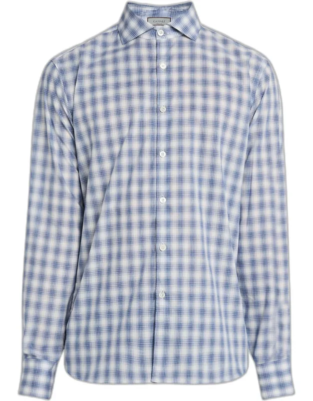 Cotton Ombre Check Sport Shirt