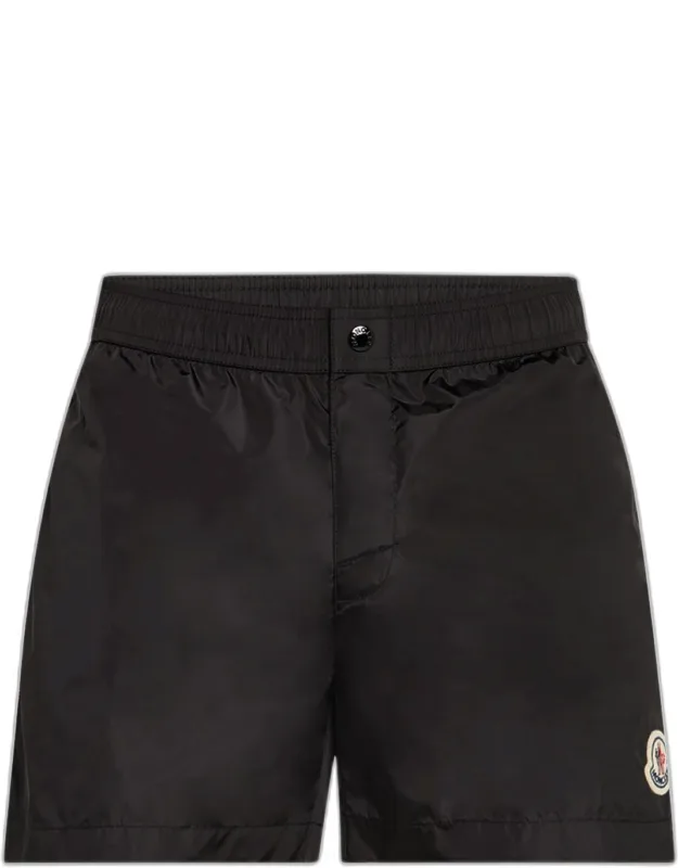 Side-stripe Nylon Swim Shorts