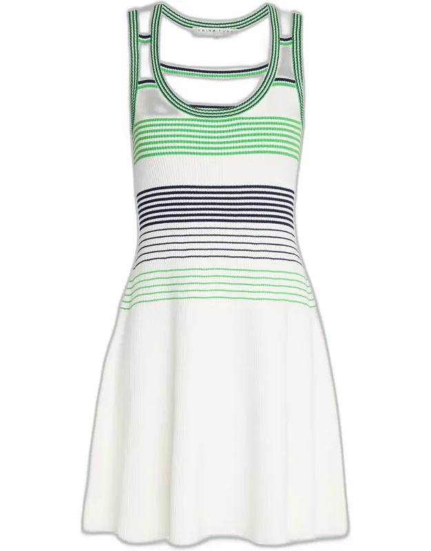 Striped Knit Tank Dress