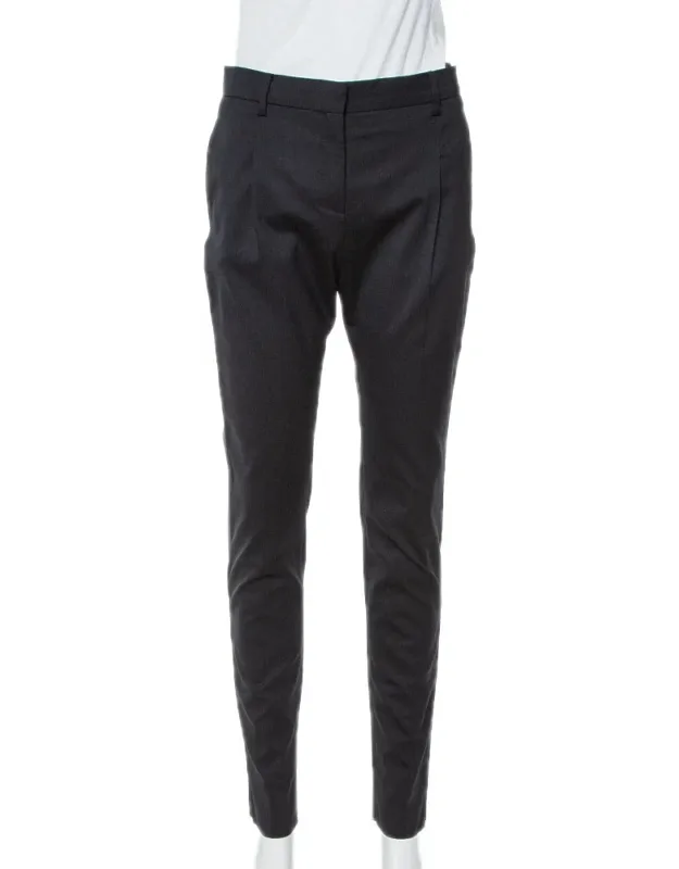 Tailored Pants With Structured Silhouette And Slip Pockets