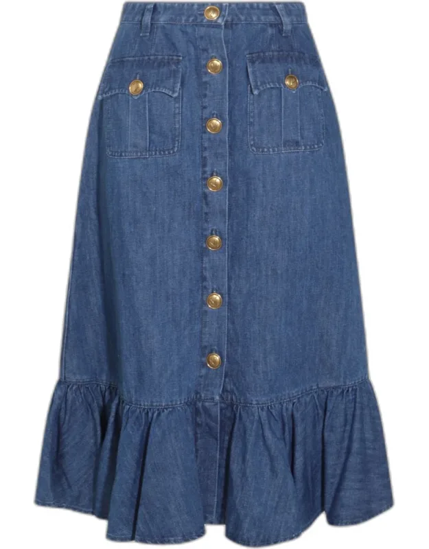 Denim Cotton Skirt