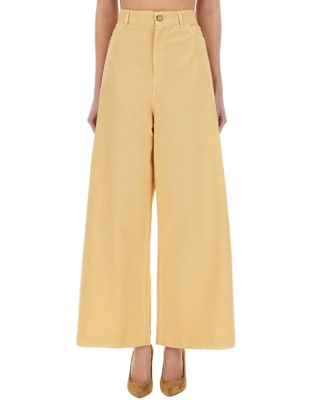 "superflare Sporty Pants Wide Fit Made In Italy"