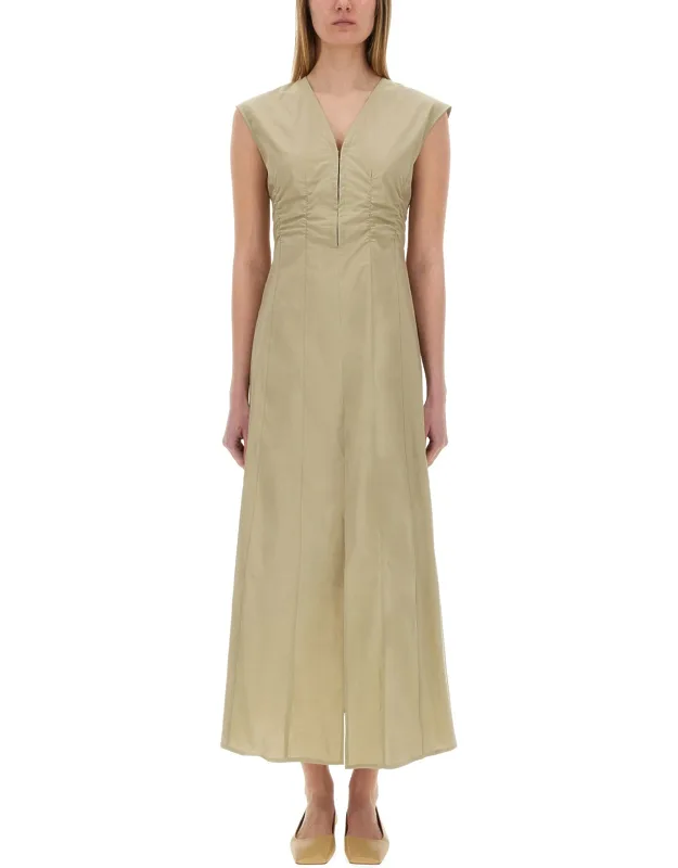 Long Poplin Dress Made In Italy