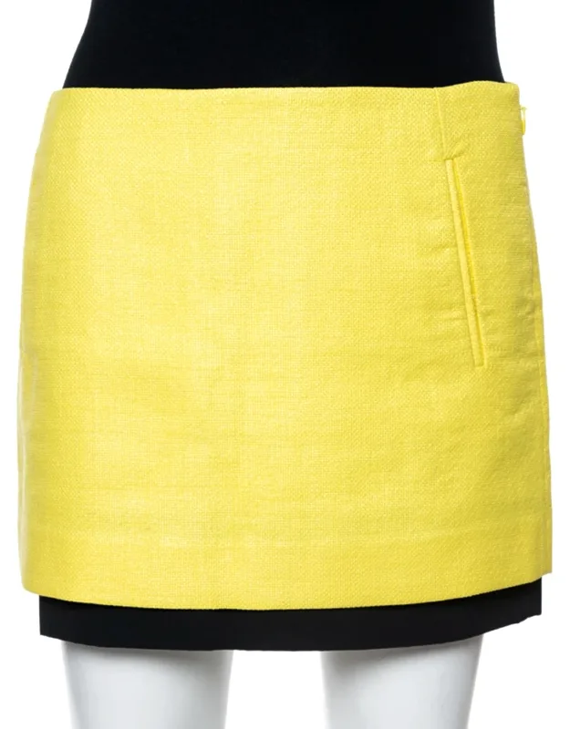 Coated Raffia Mini Skirt