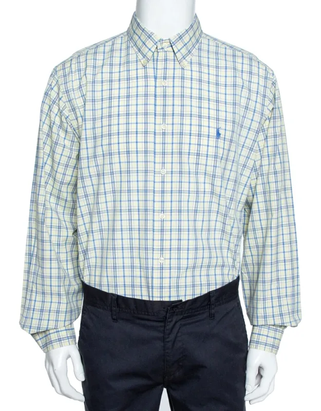 Checked Cotton Button Down Shirt