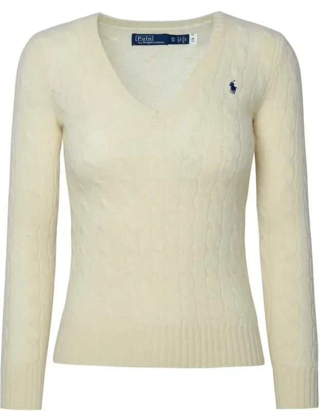 Cream Cashmere Blend Sweater