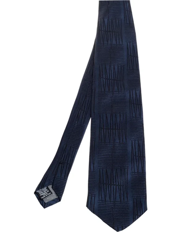 Embroidered Silk Tie