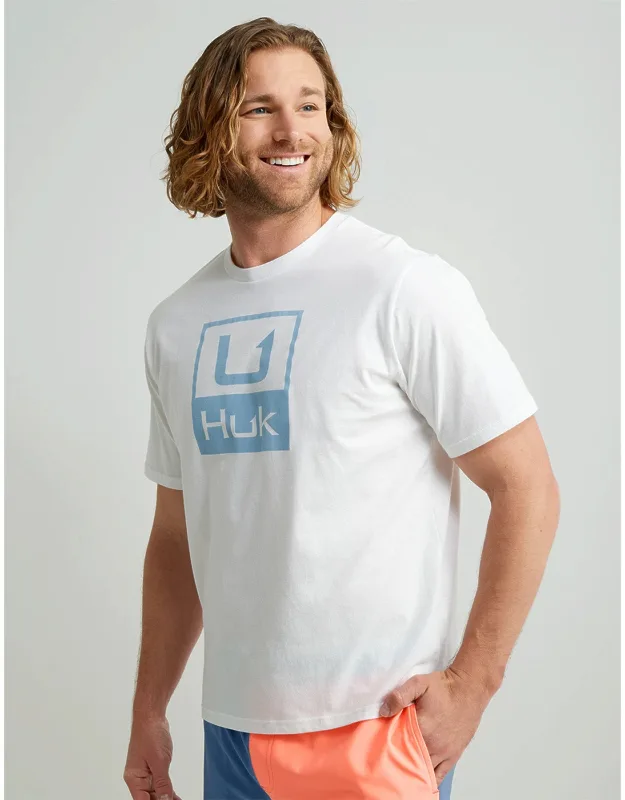 Huk Gear Stacked Logo T-shirt - Comfortable Cotton/performance Blend