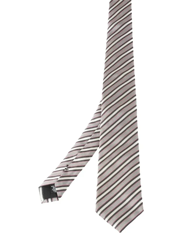Diagonal Striped Silk Tie