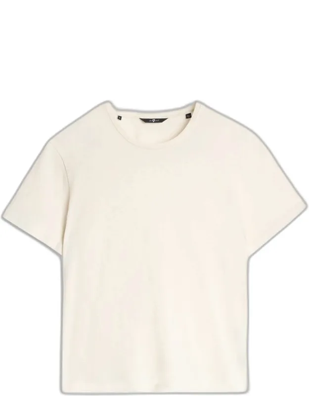 Linen Blend Tee - Lightweight And Breathable