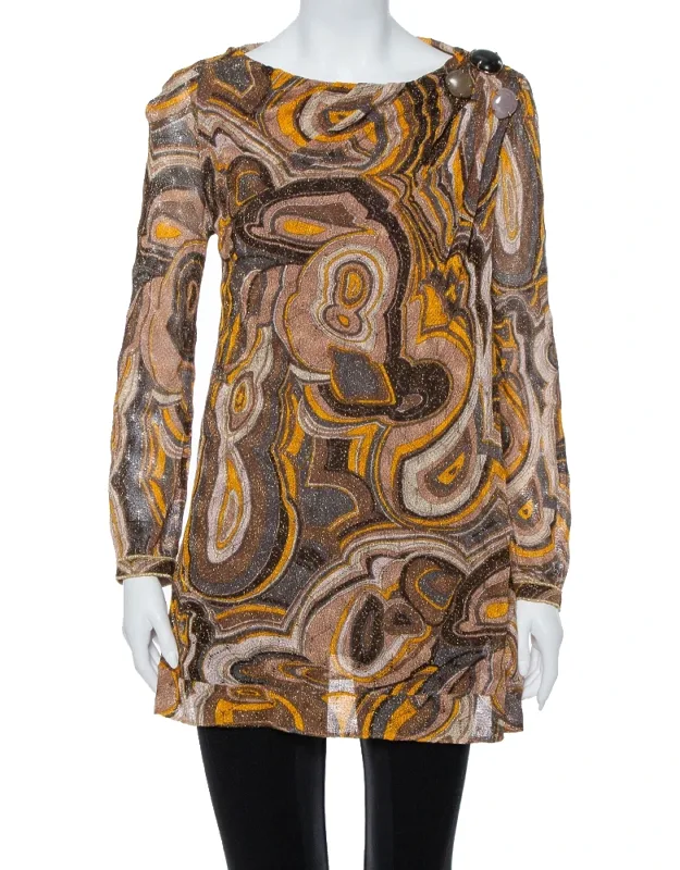Lurex Knit Bead Embellished Tunic