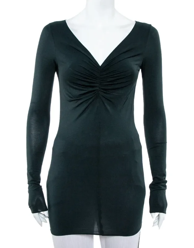 Ruched Knit Fitted Tunic