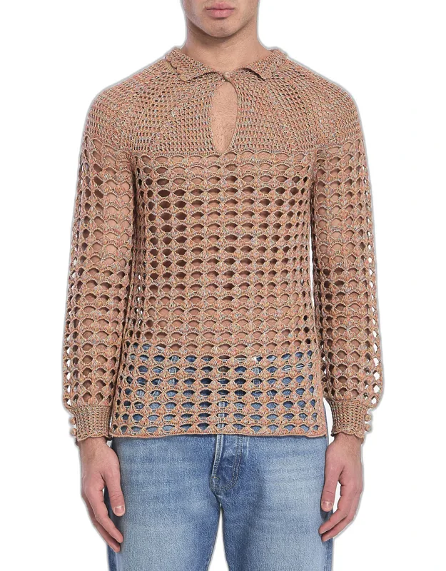 Perforated Knit Shirt