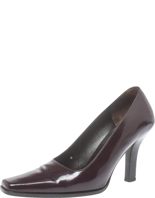 Vintage Leather Slip-on Pump