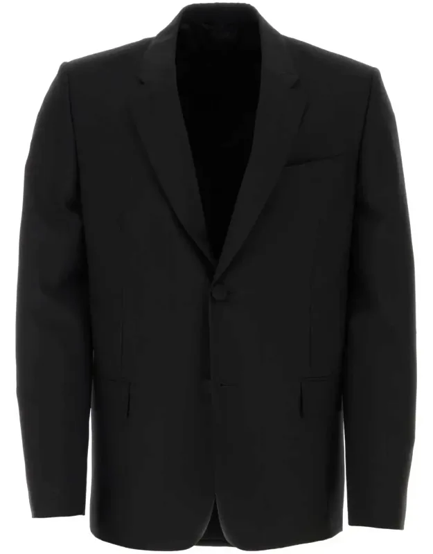 Stretch Wool Blend Blazer